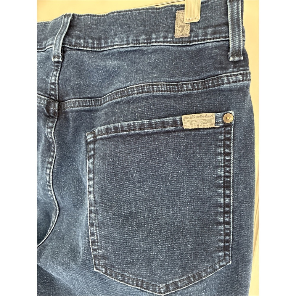Seven 7 For All Mankind Austyn Mens Straight Jeans Denim 33x33. Dark Wash - Picture 6 of 9